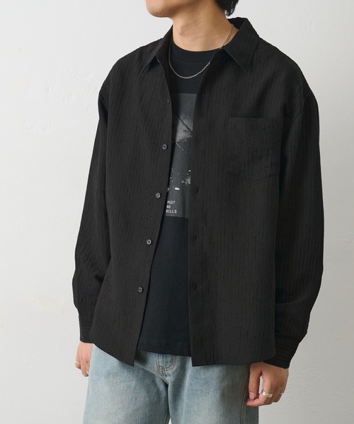 COLONY 2139（コロニートゥーワンスリーナイン）の「シャドーストライプ長袖シャツ（シャツ/ブラウス・メンズ・ホワイト/ブラック・MEDIUM/LARGE）」の18枚目の写真