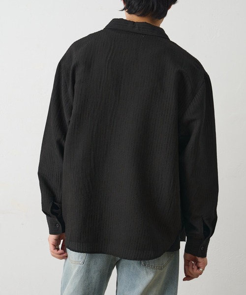 COLONY 2139（コロニートゥーワンスリーナイン）の「シャドーストライプ長袖シャツ（シャツ/ブラウス・メンズ・ホワイト/ブラック・MEDIUM/LARGE）」の17枚目の写真