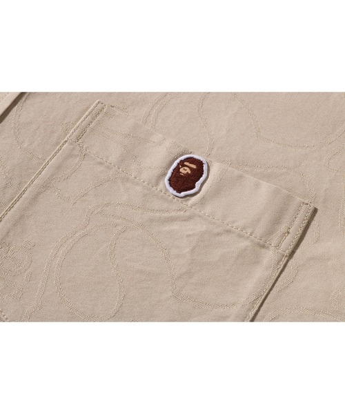 A BATHING APE(アベイシングエイプ)の「ONE POINT LINE CAMO JACQUARD OXFORD LS SHIRT(シャツ/ブラウス・メンズ・ブルー/ホワイト/ベージュ・MEDIUM/SMALL/X-LARGE/LARGE)」の8枚目の写真