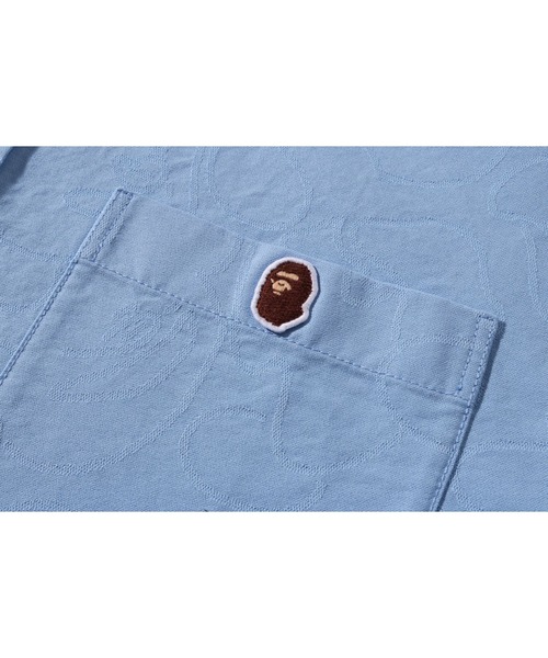 A BATHING APE(アベイシングエイプ)の「ONE POINT LINE CAMO JACQUARD OXFORD LS SHIRT(シャツ/ブラウス・メンズ・ブルー/ホワイト/ベージュ・MEDIUM/SMALL/X-LARGE/LARGE)」の9枚目の写真