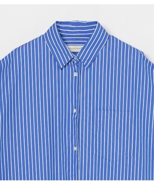 Mackintosh(マッキントッシュ)の「BIEL(シャツ/ブラウス・レディース・ホワイト×ネイビー/ホワイト×ブルー・6)」の8枚目の写真