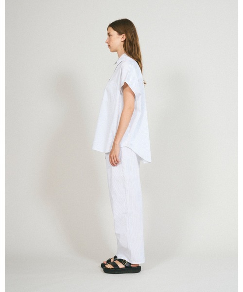Mackintosh(マッキントッシュ)の「BIEL(シャツ/ブラウス・レディース・ホワイト×ネイビー/ホワイト×ブルー・6)」の5枚目の写真