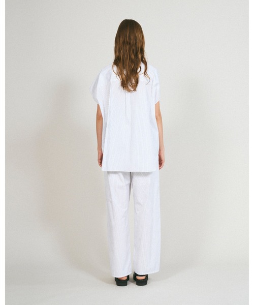 Mackintosh(マッキントッシュ)の「BIEL(シャツ/ブラウス・レディース・ホワイト×ネイビー/ホワイト×ブルー・6)」の6枚目の写真