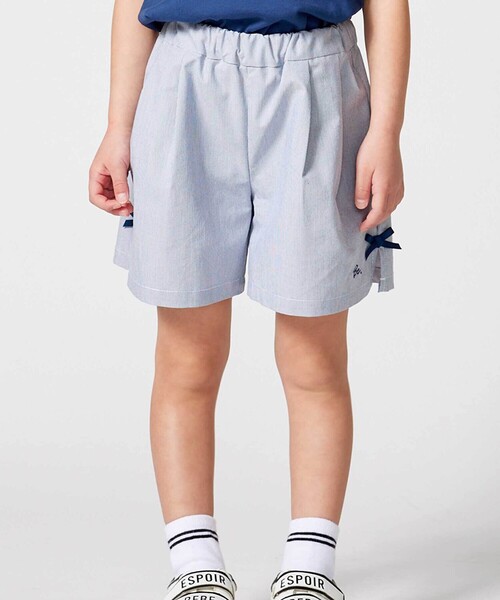 BeBe(ベベ)の「コードレーンサイドカットキュロットパンツ(90~150cm)(その他パンツ・キッズ・ブルー系その他2/ベージュ系その他・140cm/150cm/120cm/130cm/110cm)」の2枚目の写真