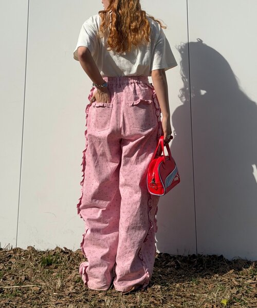 w closet（ダブルクローゼット）の「Am花柄パンツ（その他パンツ・レディース・ピンク/イエロー・MEDIUM/SMALL）」の18枚目の写真