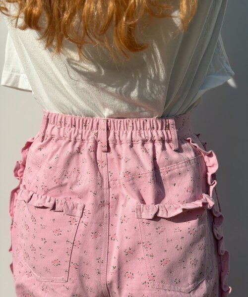 w closet（ダブルクローゼット）の「Am花柄パンツ（その他パンツ・レディース・ピンク/イエロー・MEDIUM/SMALL）」の21枚目の写真