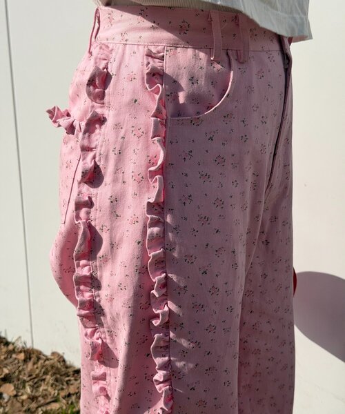 w closet（ダブルクローゼット）の「Am花柄パンツ（その他パンツ・レディース・ピンク/イエロー・MEDIUM/SMALL）」の22枚目の写真