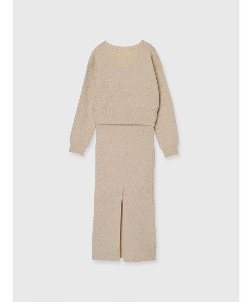 anuans（アニュアンス）の「メランジヤーンニットセットアップ（セットアップ・レディース・グレー/ライトベージュ・MEDIUM/SMALL）」の22枚目の写真