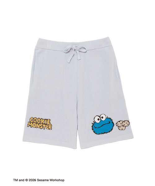 gelato pique（ジェラートピケ）の「【SESAME STREET】【HOMME】エアリーモコジャガードプルオーバー&ハーフパンツセット（ルームウェア/パジャマ・メンズ・グレー/ブルー・M/L）」の8枚目の写真