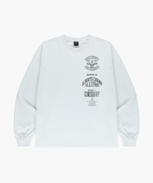HDEX(エイチデックス)の「グロウロングスリーブ (ホワイト)(Tシャツ/カットソー・メンズ・ホワイト・MEDIUM)」の2枚目の写真