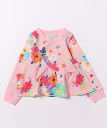 hakka kids（ハッカキッズ）の「マルチビッグフラワープリントインレイトレーナー（スウェット）」