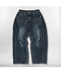 NOTUSUAL（ノットユージュアル）の「サイドピンタックワイドデニムパンツ6カラー（デニムパンツ）」