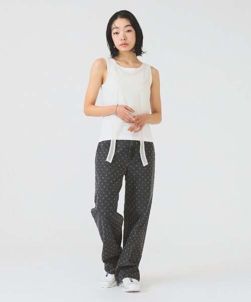 Ray BEAMS（レイビームス）の「シアー レイヤード タンクトップ（タンクトップ・レディース・ホワイト/ブルー・ONE SIZE）」の3枚目の写真