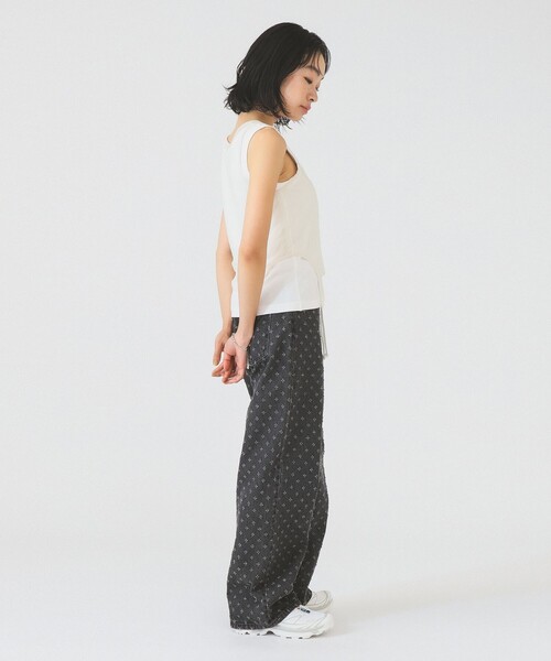 Ray BEAMS（レイビームス）の「シアー レイヤード タンクトップ（タンクトップ・レディース・ホワイト/ブルー・ONE SIZE）」の4枚目の写真