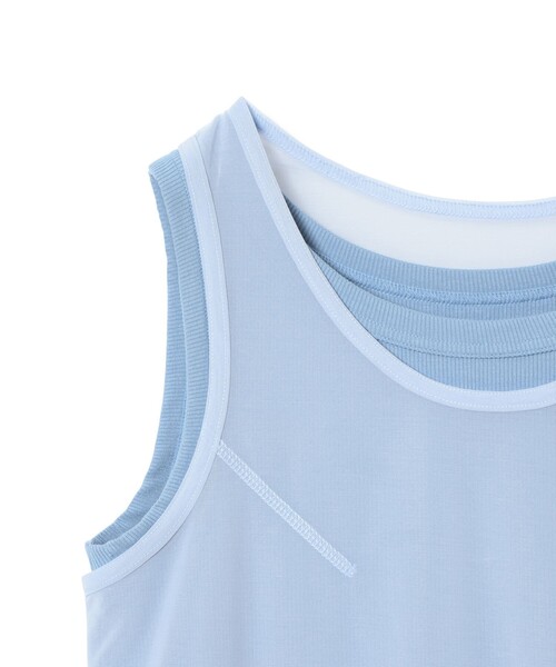 Ray BEAMS（レイビームス）の「シアー レイヤード タンクトップ（タンクトップ・レディース・ホワイト/ブルー・ONE SIZE）」の14枚目の写真