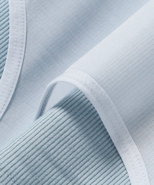 Ray BEAMS（レイビームス）の「シアー レイヤード タンクトップ（タンクトップ・レディース・ホワイト/ブルー・ONE SIZE）」の12枚目の写真