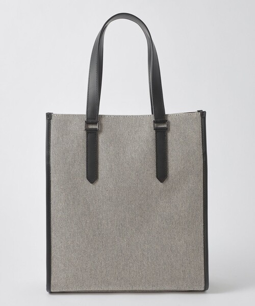 BLACK LABEL CRESTBRIDGE（ブラックレーベル・クレストブリッジ）の「シャンブレーキャンバスサイドクレストブリッジチェックトートバッグ（トートバッグ・メンズ・ホワイト系その他/ブラック・FREE）」の5枚目の写真