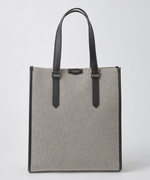 BLACK LABEL CRESTBRIDGE（ブラックレーベル・クレストブリッジ）の「シャンブレーキャンバスサイドクレストブリッジチェックトートバッグ（トートバッグ・メンズ・ホワイト系その他/ブラック・FREE）」の8枚目の写真