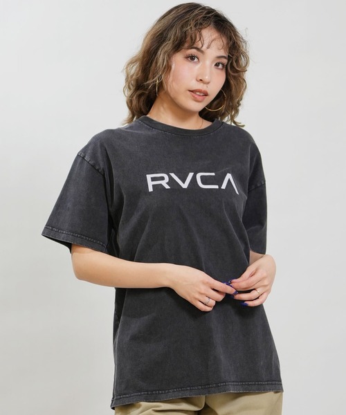 RVCA(ルーカ)の「RVCA/ルーカ レディース 半袖 Tシャツ BG043209(Tシャツ/カットソー・レディース・ホワイト/ブラック・S/M)」の1枚目の写真