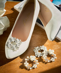 KOBE LETTUCE | 選べる2タイプ ビジューシューズクリップ(ブローチ/コサージュ)