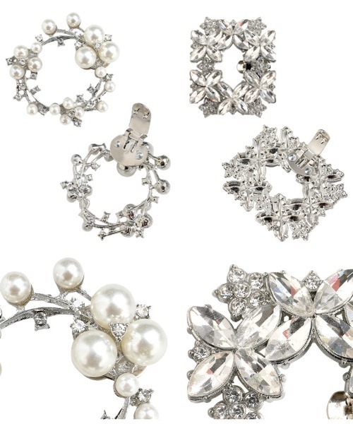 KOBE LETTUCE（コウベレタス）の「選べる2タイプ ビジューシューズクリップ（ブローチ/コサージュ・レディース・B・FREE）」の4枚目の写真