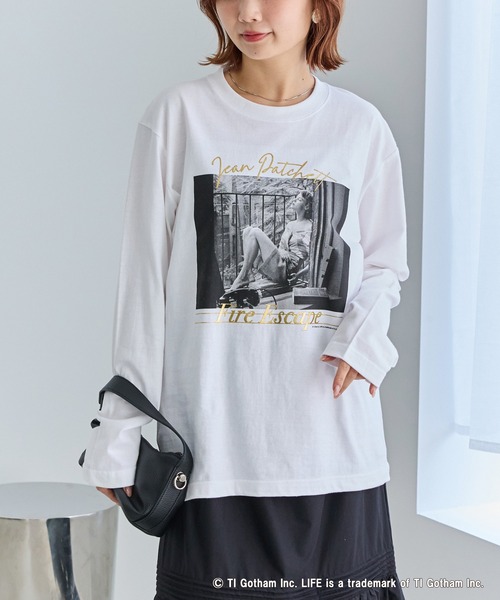 GOOD ROCK SPEED（グッドロックスピード）の「【GOOD ROCK SPEED】マリリン・モンロー｜LIFE PC フォトプリント ロンT（Tシャツ/カットソー・レディース・ホワイト/オフホワイト・F）」の12枚目の写真