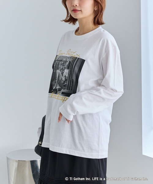 GOOD ROCK SPEED（グッドロックスピード）の「【GOOD ROCK SPEED】マリリン・モンロー｜LIFE PC フォトプリント ロンT（Tシャツ/カットソー・レディース・ホワイト/オフホワイト・F）」の13枚目の写真