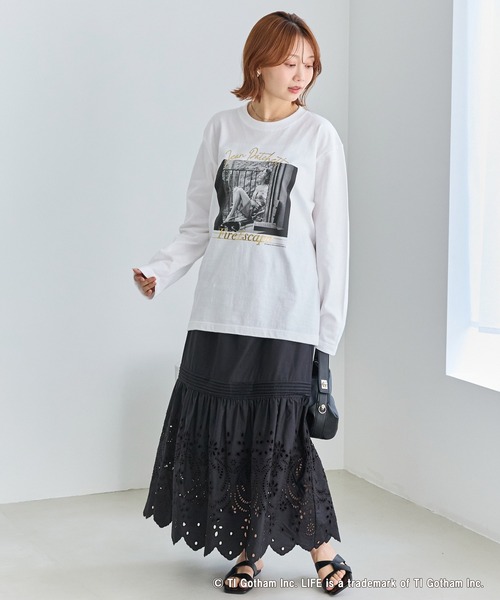 GOOD ROCK SPEED（グッドロックスピード）の「【GOOD ROCK SPEED】マリリン・モンロー｜LIFE PC フォトプリント ロンT（Tシャツ/カットソー・レディース・ホワイト/オフホワイト・F）」の17枚目の写真