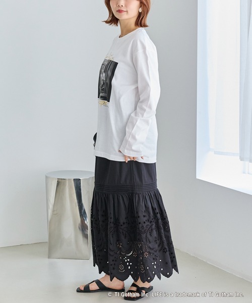 GOOD ROCK SPEED（グッドロックスピード）の「【GOOD ROCK SPEED】マリリン・モンロー｜LIFE PC フォトプリント ロンT（Tシャツ/カットソー・レディース・ホワイト/オフホワイト・F）」の18枚目の写真