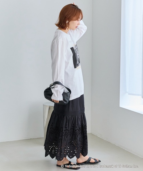 GOOD ROCK SPEED（グッドロックスピード）の「【GOOD ROCK SPEED】マリリン・モンロー｜LIFE PC フォトプリント ロンT（Tシャツ/カットソー・レディース・ホワイト/オフホワイト・F）」の19枚目の写真