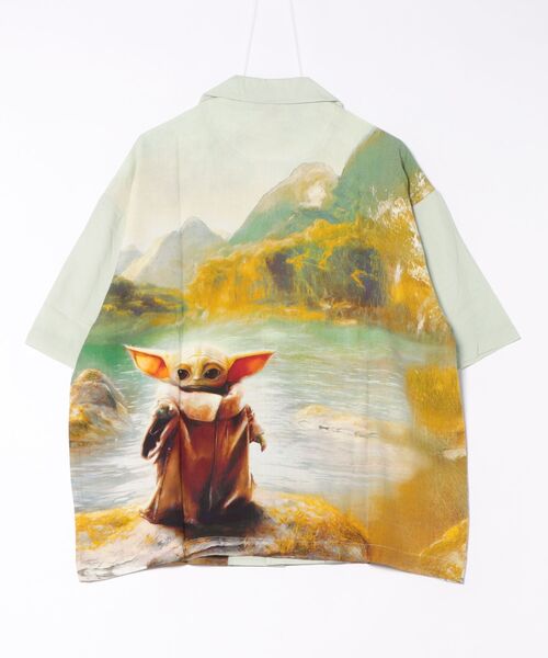 STAR WARS（スターウォーズ）の「【 STARWARS 】 アロハシャツ ペインタリー 26S2（シャツ/ブラウス・レディース・ライトグリーン・X-LARGE/MEDIUM）」の3枚目の写真