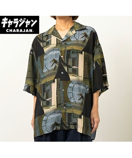 STAR WARS（スターウォーズ）の「【 STARWARS 】 アロハシャツ ペインタリー 26S2（シャツ/ブラウス・レディース・ライトグリーン・X-LARGE/MEDIUM）」の4枚目の写真