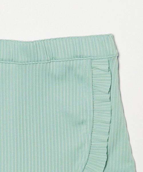 green label relaxing（グリーンレーベルリラクシング）の「GLR ギンガム ラッシュガード セット / 水着 / キッズ 100cm-130cm（水着・キッズ・ライラック/ライトブルー・130cm/120cm/110cm/100cm）」の4枚目の写真