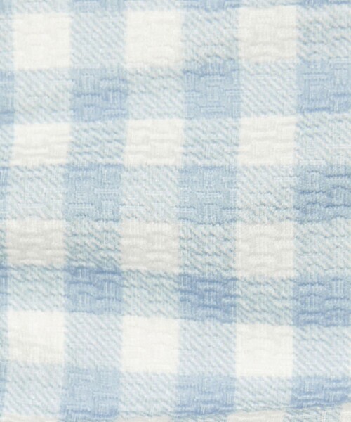 green label relaxing（グリーンレーベルリラクシング）の「GLR ギンガム ラッシュガード セット / 水着 / キッズ 100cm-130cm（水着・キッズ・ライラック/ライトブルー・130cm/120cm/110cm/100cm）」の11枚目の写真