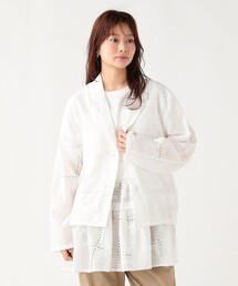アンティーク刺繍 シャツジャケット