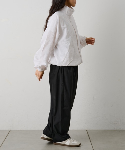 COLONY 2139（コロニートゥーワンスリーナイン）の「セットアップ対応 / ペーパーサッカースタンドブルゾン（ブルゾン・メンズ・チャコールグレー/ホワイト/ブラック・LARGE/MEDIUM）」の20枚目の写真