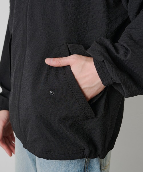 COLONY 2139（コロニートゥーワンスリーナイン）の「セットアップ対応 / ペーパーサッカースタンドブルゾン（ブルゾン・メンズ・チャコールグレー/ホワイト/ブラック・LARGE/MEDIUM）」の15枚目の写真