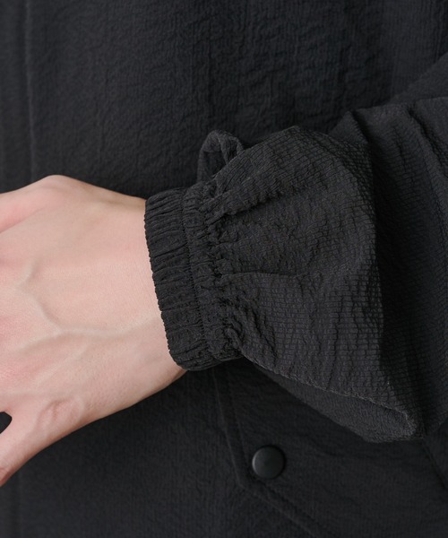 COLONY 2139（コロニートゥーワンスリーナイン）の「セットアップ対応 / ペーパーサッカースタンドブルゾン（ブルゾン・メンズ・チャコールグレー/ホワイト/ブラック・LARGE/MEDIUM）」の16枚目の写真