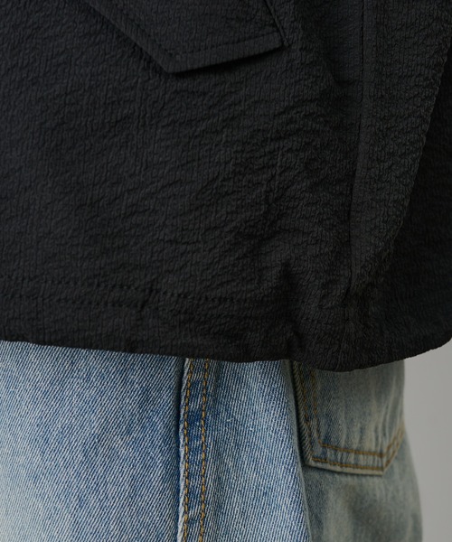 COLONY 2139（コロニートゥーワンスリーナイン）の「セットアップ対応 / ペーパーサッカースタンドブルゾン（ブルゾン・メンズ・チャコールグレー/ホワイト/ブラック・LARGE/MEDIUM）」の17枚目の写真