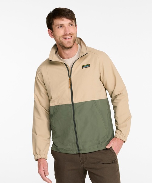 L.L.Bean(エルエルビーン)の「ジャパン・フィット マウンテン・クラシック・スタンド・カラー・ジャケット、カラーブロック ジャパン・フィット(ナイロンジャケット・メンズ・ベージュ系その他/ブラック・XX-LARGE/X-LARGE/LARGE/MEDIUM/SMALL)」の6枚目の写真