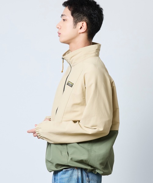 L.L.Bean(エルエルビーン)の「ジャパン・フィット マウンテン・クラシック・スタンド・カラー・ジャケット、カラーブロック ジャパン・フィット(ナイロンジャケット・メンズ・ベージュ系その他/ブラック・XX-LARGE/X-LARGE/LARGE/MEDIUM/SMALL)」の18枚目の写真