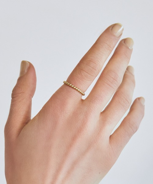 TEN.（テン）の「【新作】18KGP パスリング(9~15号)（リング・レディース・ゴールド・#9/#11/#13/#15）」の3枚目の写真