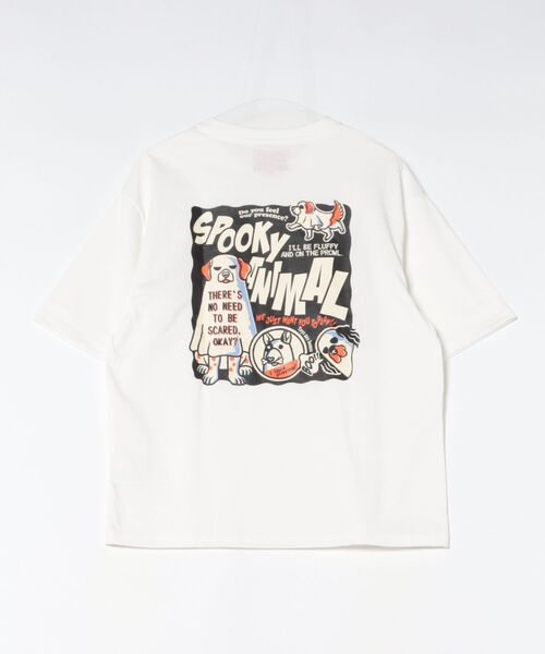 CORISCO(コリスコ)の「ゴーストアニマル柄TEE(M1)(Tシャツ/カットソー・メンズ・チャコールグレー/オートミール/ブラック/ホワイト・X-LARGE/MEDIUM/LARGE)」の12枚目の写真