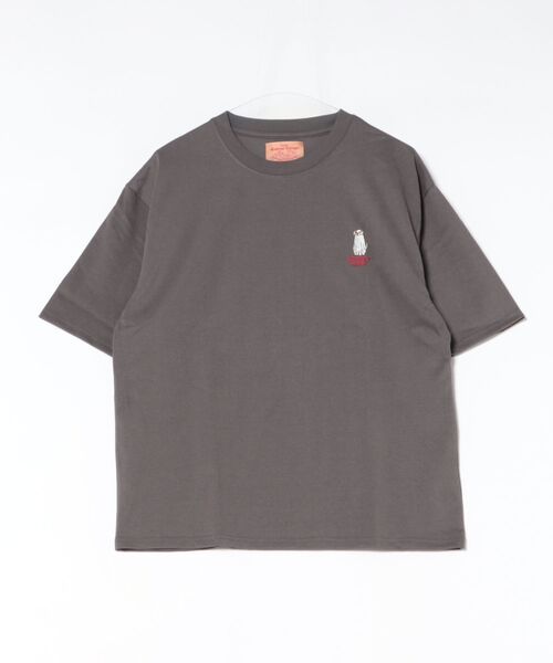 CORISCO(コリスコ)の「ゴーストアニマル柄TEE(M1)(Tシャツ/カットソー・メンズ・チャコールグレー/オートミール/ブラック/ホワイト・X-LARGE/MEDIUM/LARGE)」の7枚目の写真