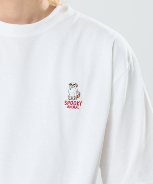 CORISCO(コリスコ)の「ゴーストアニマル柄TEE(M1)(Tシャツ/カットソー・メンズ・チャコールグレー/オートミール/ブラック/ホワイト・X-LARGE/MEDIUM/LARGE)」の11枚目の写真