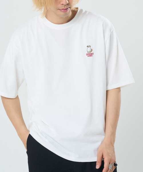 CORISCO(コリスコ)の「ゴーストアニマル柄TEE(M1)(Tシャツ/カットソー・メンズ・チャコールグレー/オートミール/ブラック/ホワイト・X-LARGE/MEDIUM/LARGE)」の9枚目の写真