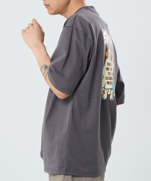 CORISCO(コリスコ)の「ゴーストアニマル柄TEE(M1)(Tシャツ/カットソー・メンズ・チャコールグレー/オートミール/ブラック/ホワイト・X-LARGE/MEDIUM/LARGE)」の18枚目の写真