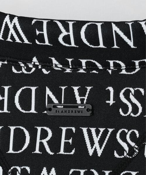 St ANDREWS(セントアンドリュース)の「【St ANDREWS】ダブルロゴジャガード半袖シャツ(ポロシャツ・メンズ・ホワイト/ブラック・L/M/LL)」の8枚目の写真