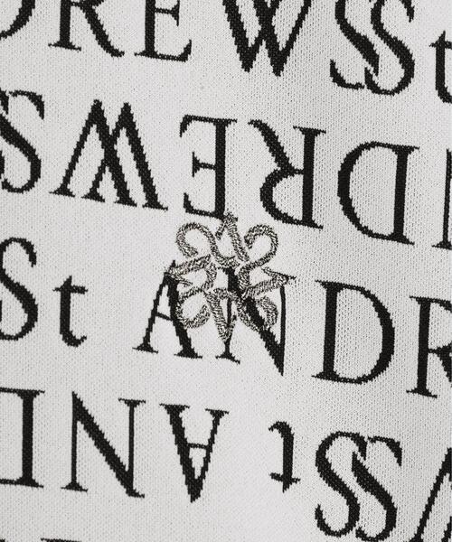 St ANDREWS(セントアンドリュース)の「【St ANDREWS】ダブルロゴジャガード半袖シャツ(ポロシャツ・メンズ・ホワイト/ブラック・L/M/LL)」の19枚目の写真