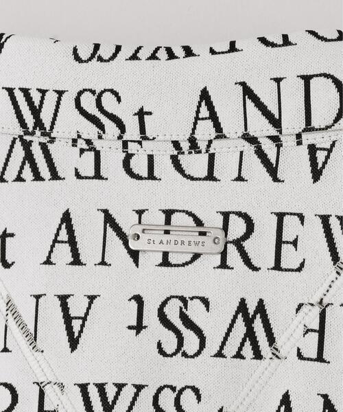 St ANDREWS(セントアンドリュース)の「【St ANDREWS】ダブルロゴジャガード半袖シャツ(ポロシャツ・メンズ・ホワイト/ブラック・L/M/LL)」の20枚目の写真